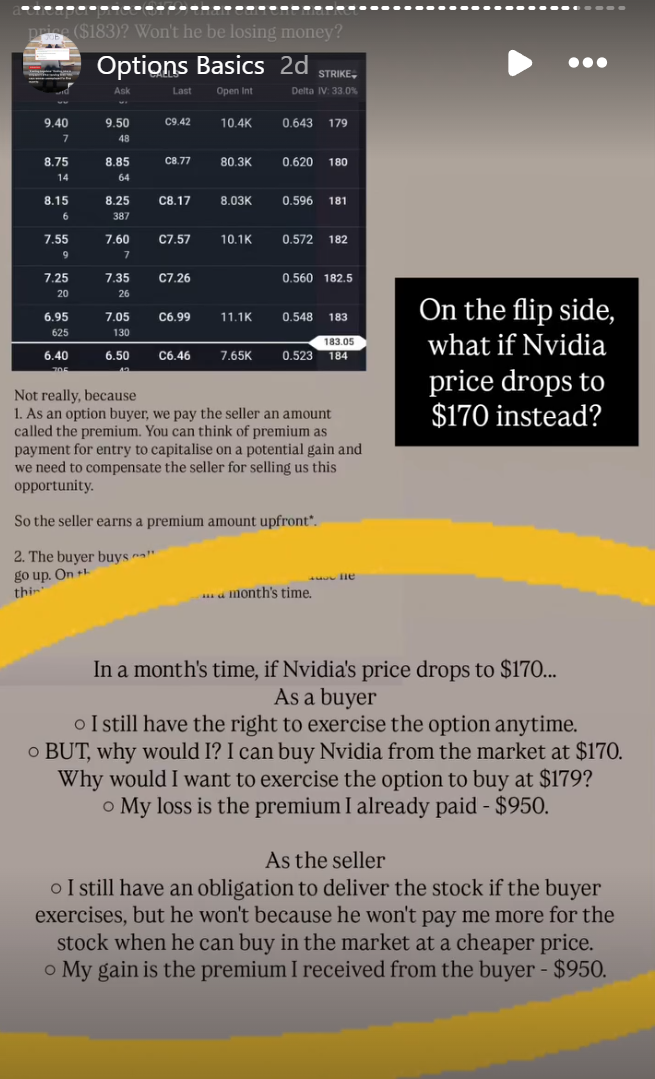 What happens to buyer and seller if Nvidia drops to 170